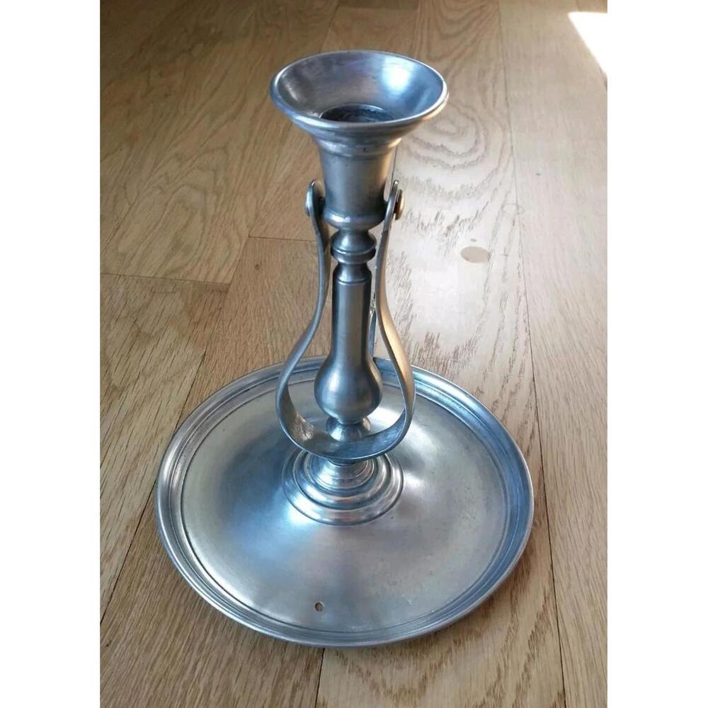 Gump's Silver Rotating Candlestick Holder 8" Made For Specially Italy